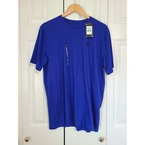 Under armour large men's blue loose fit lockup tee new with tags